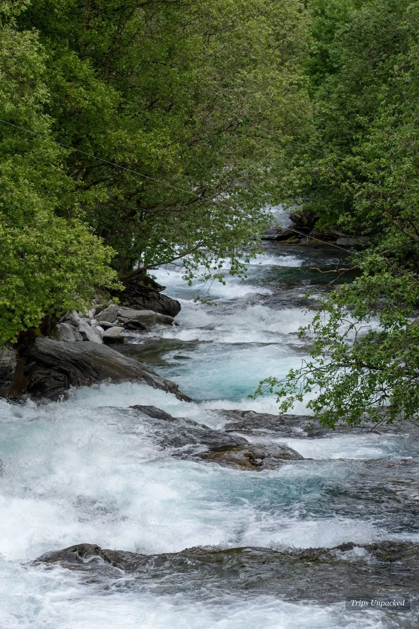 The tiny fjordside village of Undredal on a quiet branch of the Aurlandsfjord.